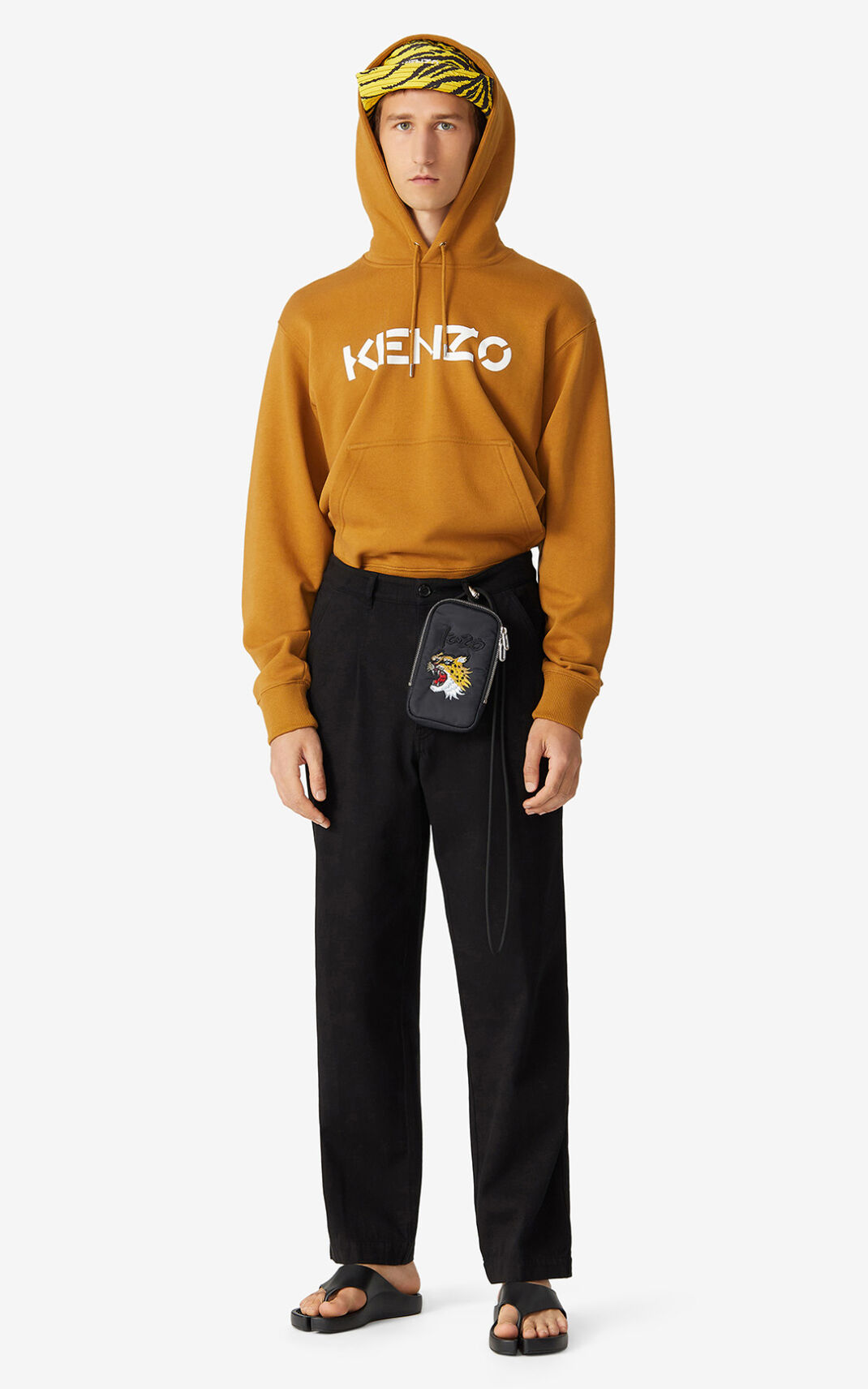 Kenzo Chino Pantalones Hombre Negras | 9463152-JG